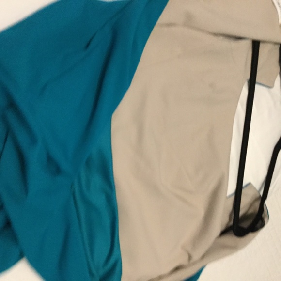 Calvin Klein teal cap sleeve dress lined and semi fitted size 10 - Picture 8 of 8